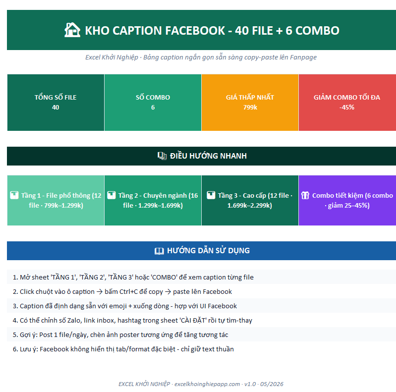 Bộ 40 File Caption Facebook 2